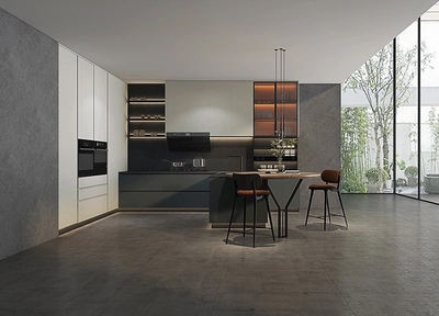 U-Shape Modular Kitchen Cabinet