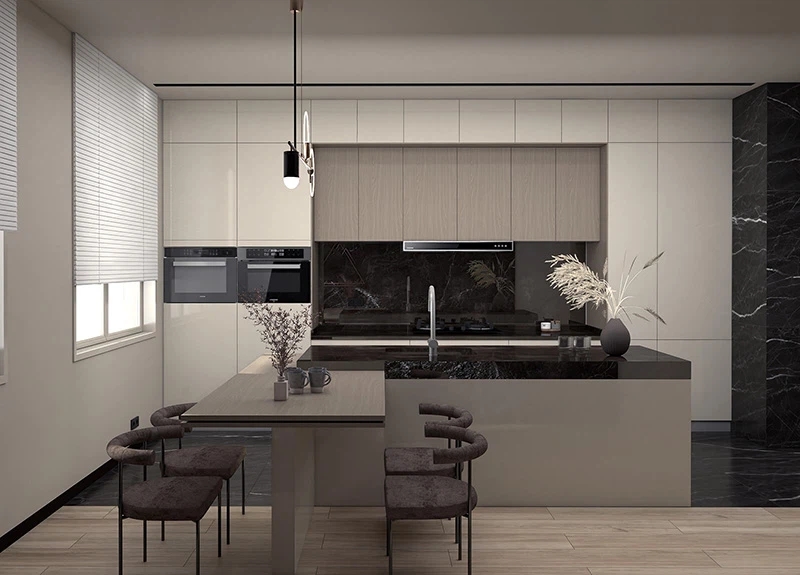 Glossy Small Kitchen Cabinets