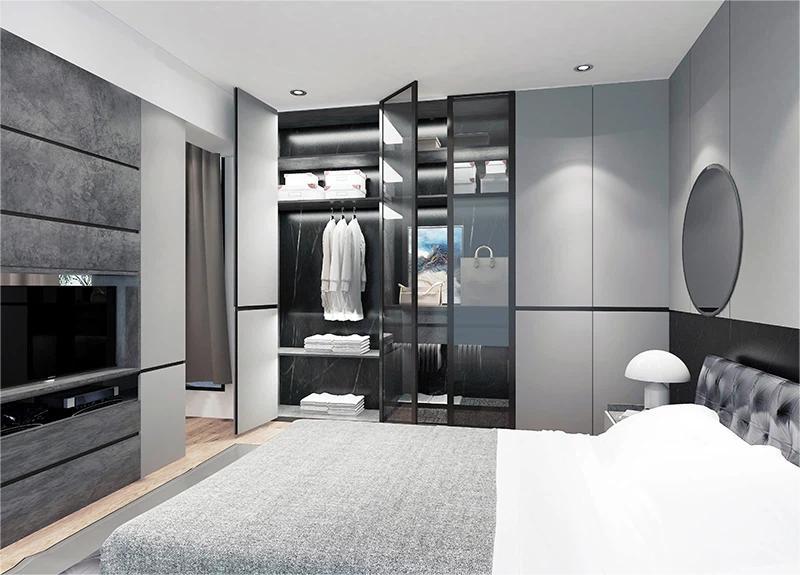 Grey Fitted Bedroom Wardrobe