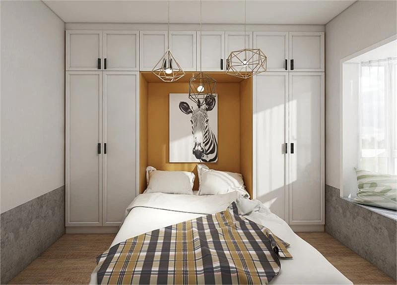 White Melamine Bedroom Wardrobe